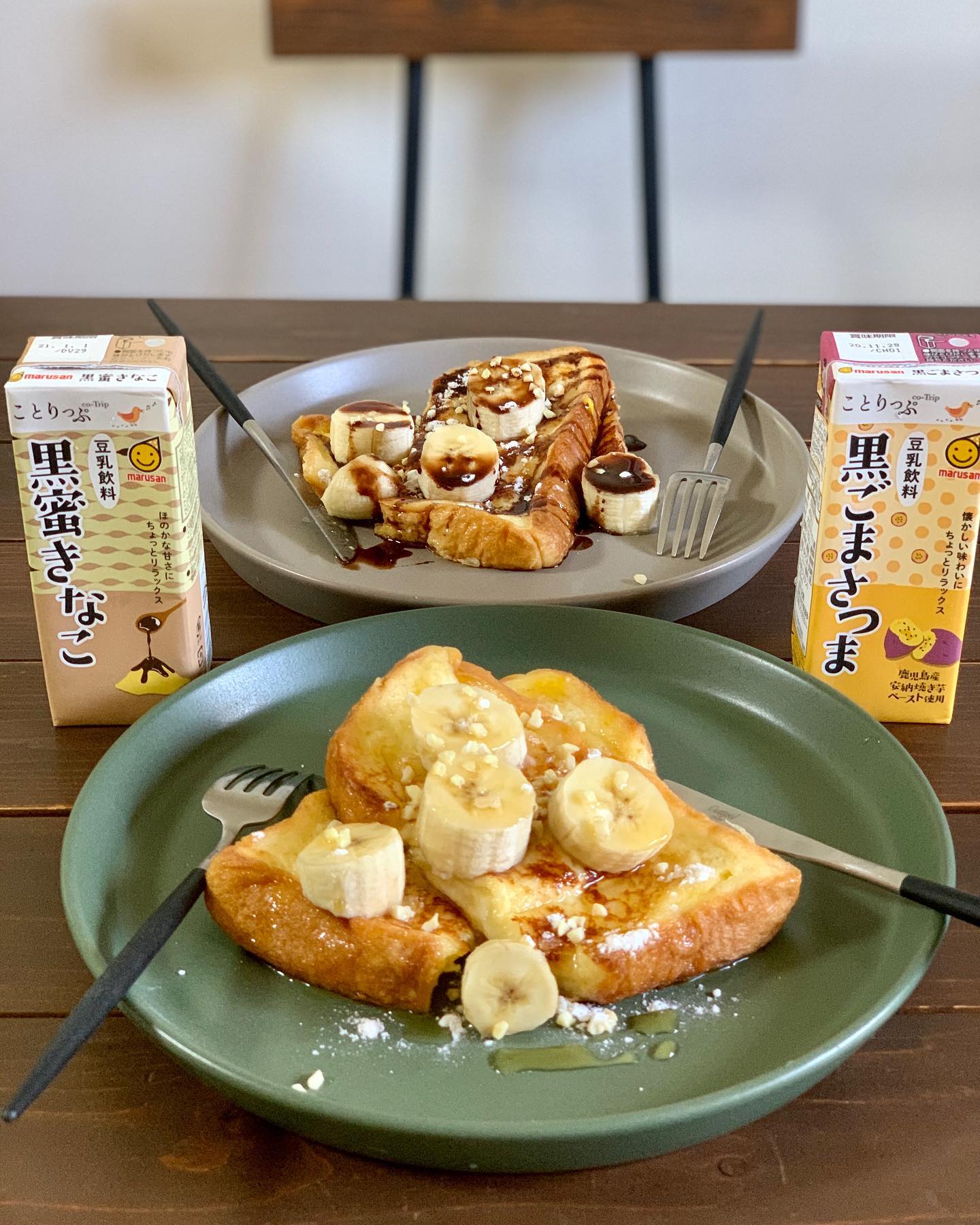 口コミ投稿：どっちがいい？と選ばせると嬉しそう👧チョコかはちみつのフレンチトースト。ことりっ…