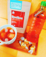 今日のおやつとルイボスティー🌼タイガーさんのルイボスティーはオーガニックで茶葉も最高級グレード100％使用のもの。変なくせもなく、ほのかな甘味がとっても美味しいです💖最近夏バテを引&hellip;のInstagram画像