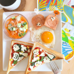 ・おはようございます ˊˎ˗今朝は少し時間に余裕があったのでハロウィンデコ🎃・最近の息子は食欲旺盛で𓄯写真のプレートにヨーグルトとバナナを食べていきました𓌉𓇋食欲の秋で&hellip;のInstagram画像