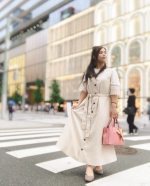 *.*.#いつコ .｡.❁*.*.銀座でお買い物してたときの♪最近、お団子のハーフアップがマイブームだよ☺️&hearts;｡･ﾟ☑︎ bag : @select_shop_juli&hellip;のInstagram画像