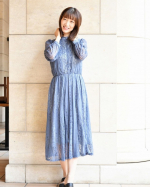 。たまにはドレッシーなワンピース♡縦のレースがとても上品♡。じつはこれ通販『ニッセン』のもの。前開きボタンスタンドカラー総レースワンピースドレス。。前ボタンなので、授乳中は&hellip;のInstagram画像
