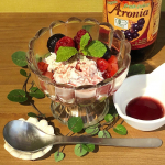 *。✨💃🏻 Healthy beauty morning 💃🏻✨中垣技術士事務所さんより【 有機アロニア１００％果汁 】をいただきモーニングで実食😋.効果的❣️言われるフルーツ&hellip;のInstagram画像