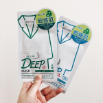 🌸DEEP MASK EX （ディープマスクEX）をお試ししました☺️✨このマスク開けた時、色が緑でめっちゃびっくりしました🤣緑色の理由は、グリーンエンザイムパパイン酵素が練り込まれている&hellip;のInstagram画像