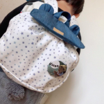 ⚋⚋❁⚋⚋⚋⚋❁⚋⚋⚋⚋❁⚋⚋⚋⚋❁⚋⚋バッジづくり📛💕.スマホで撮った写真をバッジに🧸🎈体操教室用のカバンにそれぞれ息子の顔写真入りのバッジをぺったんこ📛Mサイズが子供用のカバン&hellip;のInstagram画像
