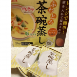 私の大好きな茶碗蒸し🥚ピルボックスさんから届きました💡電子レンジで卵とお湯で簡単に出来ます☺️具材が入ってるのが嬉しい。カニカマ、ぎんなん、鶏肉、三つ葉、ゆず、椎茸、と本格的です✨時間&hellip;のInstagram画像
