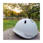 ⛑️﻿﻿@ides_official 様の﻿﻿1歳から4歳まで使えるヘルメット﻿﻿キャッピープチを﻿﻿お試しさせていただいています💗﻿﻿﻿公園で子供乗せ自転車を借りて﻿&hellip;のInstagram画像