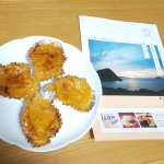長崎五島 ごと様よりさつまいもペースト試させていただきました🍠１枚目はスイートポテト２枚目はさつまいもサラダどちらも娘にパウチから出してもらい、材料を入れて混ぜただけ！さつまい&hellip;のInstagram画像