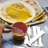 「カロリー高い「クリームソースオムライス」を食べても、罪悪感無く食べれちゃうの嬉しかったです」の画像（1枚目）
