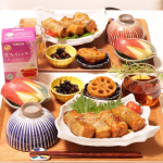 *❁︎晩ごはん・厚揚げのキムチ大葉肉巻き・ヤンニョム蓮根・ひじき・りんご・カフェインレスアールグレイ************&hellip;のInstagram画像