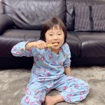 食品成分100%だから﻿飲み込んでも大丈夫🙆&zwj;♀️﻿﻿0歳から使えるこども用歯磨き粉﻿『ブリアン』@brian_wisteria🦷﻿﻿元々歯磨き嫌いの次女も、﻿いちごやぶど&hellip;のInstagram画像