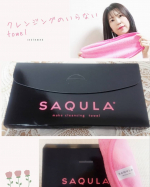 SAQULAクレンジングタオル🤍クレンジングなしでタオルだけで化粧が落とせるの✨お家に帰宅したらとりあえず顔だけすぐに落とせてとっても便利～大きめだから洗濯して&hellip;のInstagram画像