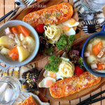 2020/12/30.#ブランチ..先日のごはーん。..フランスパンのピザと大好きなポトフ🥺♡.ポトフはみんな大好きだから次の日にもと思い大量に作るのに毎回その日&hellip;のInstagram画像