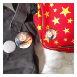 ❤みんなのバッジ、使ってみました❤今回使用してるのはバッジのSサイズ275円(32mm)Lサイズ385円(56mm)ですどの品もお手頃価格なのでこんなに安く&hellip;のInstagram画像