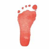 「簡単に足型が押せる」の画像（1枚目）