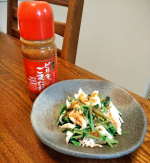 アサムラサキ「ピリ辛ごまだれ」モニターさせて頂きました！アサムラサキさんの商品は、色々使っていますが、こちらは初です。鶏のささみと豆苗と和えてみました！ピリッとした辛味と、&hellip;のInstagram画像