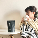MEJ「 #C_COFFEE 」#おうちカフェ でカフェラテが飲みたいなと思っていたときに、 #脂肪燃焼 サポートしてくれると噂で気になっていた @c_coffee_official #シーコーヒ&hellip;のInstagram画像