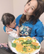 Diet with delicious vegetables and fruits🥬🍊✨Homemade yogurt on orange salad(*&acute;&omega;`*)Yellow turnip &hellip;のInstagram画像