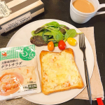 @yamazaki_sozai さんもう一品　北海道男爵のポテトサラダ　110gお試しさせて頂きました❤️&diams;︎早速、ポテサラトーストをつくってみました🍞❤️🥔✨家庭にある調味料のみ&hellip;のInstagram画像
