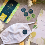 ﻿#アロマdeマスク は、マスクの外側に﻿貼るだけで爽やかな香りが漂い快適に﻿マスク時間を過ごせる優れもの😍﻿﻿ベルガモットをベースとした100%﻿天然精油が、ハリネズミ&hellip;のInstagram画像