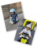 .三輪車、 dバイク、ヘルメット全てアイデスさんのものです ❤︎ dバイクは小さいから持ち運びしやすい🙆&zwj;♀️三輪車は、ちょっと散歩とか買い物行く時に☺️タイヤがしっかりし&hellip;のInstagram画像