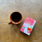 今日は1日ファスティングなのでご飯じゃなくて、カフェインレスティー☕️日東紅茶さんのピーチ&アップルです🍎甘くてふわっとした香りがすごく良くて、ファスティング中じゃなかったら蜂蜜入れて&hellip;のInstagram画像