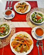 大好きな魚介のパエリア簡単で美味しいので昼にも夜にも登場頻度高いメニューです！#母の日 #野菜をMOTTO  #野菜をもっと #スープ #レンジ #カップスープ #モンマルシェ #&hellip;のInstagram画像