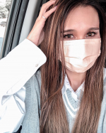 ..毎日マスク生活😷..不織布マスクでお洒落を楽しむ👍.今日はベージュを着用☺️肌馴染みがとてもいい✨.ピンクもとっても可愛いよ👌.....&hellip;のInstagram画像