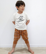 u0040nissen_kids_official 様の『7分丈サルエルパンツ』を着用させて頂きました✨4歳・身長105cmの男の子です💡サイズ110cmでピッタリでした🎵ウエストゴムな&hellip;のInstagram画像