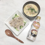 マルサンの鮮度みそ「鮮度のこうじみそ」を使ってお料理しました。一緒に送られてきたリュウジさんのバズレシピを見ながら作ってみました😙🌸豚しゃぶ和風味噌マリネ材料・・豚しゃぶ肉(200g)・キュウ&hellip;のInstagram画像