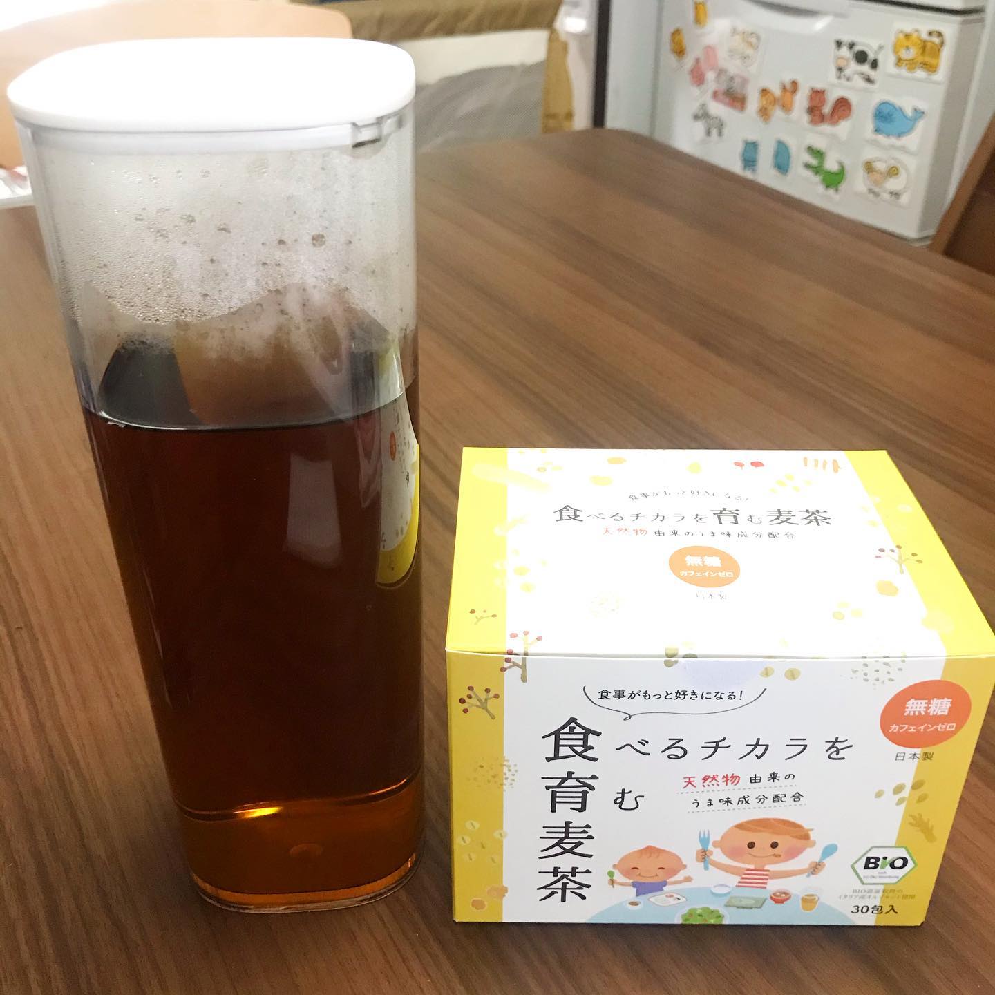 口コミ投稿：以前紹介した食育麦茶、子供がかなり気に入っていて「牛乳飲む！」と言わなくなりま…