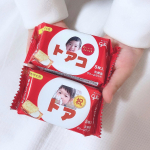 ..@bisco_cp @glico_smilebisco 好きな写真や画像で作ってくるスマイルビスコ 🥛🥠TOAの写真で作ったよ〜1つは、入園祝いとして桜&hellip;のInstagram画像