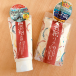 pdc様の酒粕洗顔＆酒粕パックをモニターさせていただきました🎶洗顔の方はしっとりフワッとした泡立ちが印象的😊パックの方は酒粕っぽい手触り✨小さな塊っぽいのが入っています(硬くはない&hellip;のInstagram画像