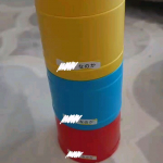 ✏️お名前シール#みんなのお名前シールでお名前シール作りました！前回はマグに貼ったんだけど、水で洗っても大丈夫でした✨✨411枚の大小、色々なサイズのシールが作れるので本当&hellip;のInstagram画像