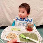 アオくんの離乳食❤️めっちゃ食べます😹笑笑#donebydeer_japan #ダンバイディア #nookswebshop #donebydeer #monipla #nooks_fanのInstagram画像