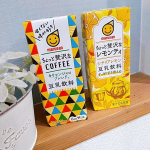 商品紹介マルサン様より豆乳飲料2種ちょっと贅沢なコーヒー味シチリアレモン味が届きました！！ありがとうございます！パッケージがとてもポップで可愛いですね✨&hellip;のInstagram画像
