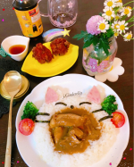 😸Happy Meow curry🍛Curcumin inside curry can increase levels of a protein called CAMP that helps &hellip;のInstagram画像