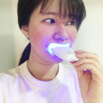 ❤︎・・最近セルフホワイトニングしてます！・・・ホワイトクラブLED　スパークリングイレーサー・・・LED照射器で忙しくても10分という短時間でできます&hellip;のInstagram画像