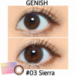 ジェニッシュ #03 シエラ、( '&omega;'o[ 直径14.5mm 着色直径13.6mm BC8.6 ]o&plusmn;0.00(度なしのみ)マンスリーカラコン、【  #yumのカラコンレ&hellip;のInstagram画像