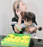 It's fun to raise children with waterproof wireless earphones🎧⭐️Graceful snack time(*&acute;&nabla;｀*)Refres&hellip;のInstagram画像