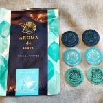 AROMA de mask お試ししました🦋𓈒𓂂𓏸マスクの外側に貼るだけで爽やかな香りでマスクストレスが軽減されます🕊🍀色々試したけどこの香りが男女共に好まれそうで私は好き&hellip;のInstagram画像