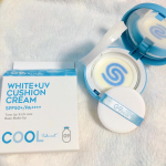 ⁡⁡『G9 WHITE +UV CUSHION CREAM　　　　　　　　　　　　　 COOLタイプ』⁡ウユクリームのCOOLバージョンです✨上地にも下地にも使えるウユクリーム。⁡可愛&hellip;のInstagram画像