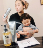 My son has a cool hairstyle💇&zwj;♂️✨I'm refreshing with a gentle shampoo🧴(*≧&forall;≦*)Refresh more with cb&hellip;のInstagram画像
