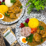 .念願のスパイスカレー🍛💓クミンたっぷりで大好きな味に出来た🥺♡雑穀米は　株式会社玄米酵素様に頂きました！北海道の玄米雑穀を使って&hellip;🍚🌱2合のお米に1袋入れていつも通り炊飯器で&hellip;のInstagram画像