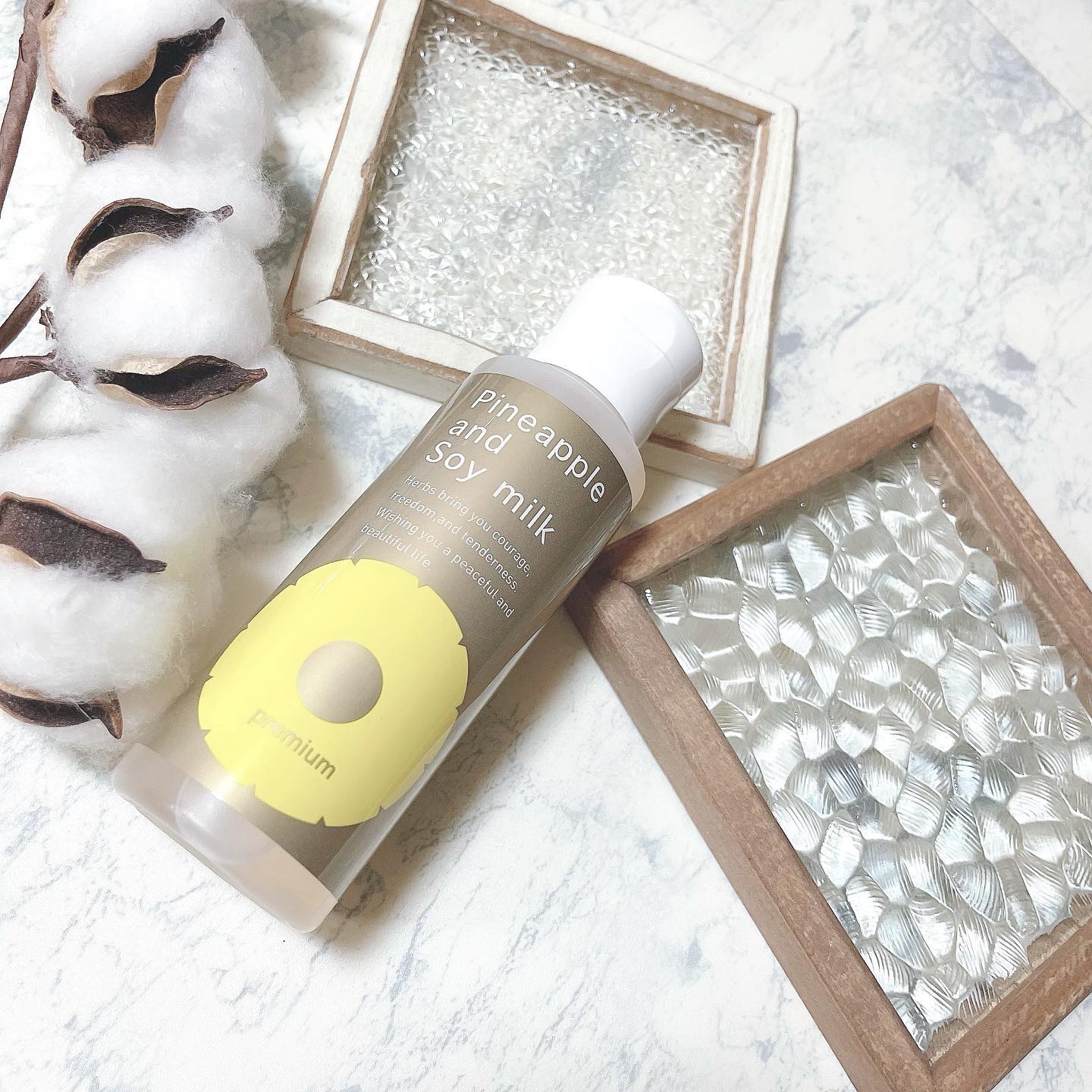 口コミ投稿：ムダ毛ケア成分がぎゅっっと濃い!!パイナップル豆乳ローションプレミアム𓏡𓏊ᐝ@pinesoy…