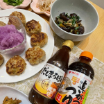 いつかのテーブルマーク&times;ミツカンとっても便利な4品をいただいたので、#おろしハンバーグ　　　　&times;#だしまろぽん#おなすの揚げ浸し　　　&times;#おいがつおつゆ &hellip;のInstagram画像