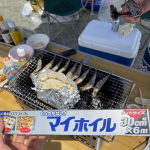 これこれ！このアルミが使いたくてBBQへ♪くっつかないアルミ最強！！お餅焼きたかったのに&hellip;買うの忘れてしまい、絶対次はお餅焼く！#くっつかないマイホイル #designmyli&hellip;のInstagram画像