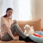 「スリムウォーク　Beau-Acty　リカバリーレギンス」Mサイズを着用してみました！散歩する時に使っているんだけど、こういう商品特有の窮屈過ぎる感じがなくて、割と履きやすかったです^_^UVカットな&hellip;のInstagram画像