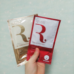 赤いのがEGFやプラセンタを始めとした成分配合で整肌、保湿に優れたマスク。金色はプラスでエイジングケアもできるスペシャル仕様。厚手で丈夫なシート、たっぷりの美容液でリッチな感じ。毎日と&hellip;のInstagram画像