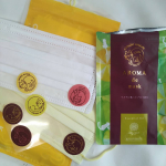 👸🌸.アロマdeマスク 限定ねこちゃんデザインをいただきました💗😺.ベルガモットの香りのマスクに貼るアロマシールです💗開封したときはちょっと香りが強すぎる気がしたけど、マスクの&hellip;のInstagram画像