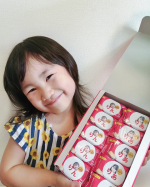 我が家にもスマイルビスコがやってきたっ！💕インスタで見かけてずっと作りたいって思ってたから嬉しいです🥺❣️❣️作り方は簡単でお気に入りの写真を設定して文字いれはお好みで付け&hellip;のInstagram画像